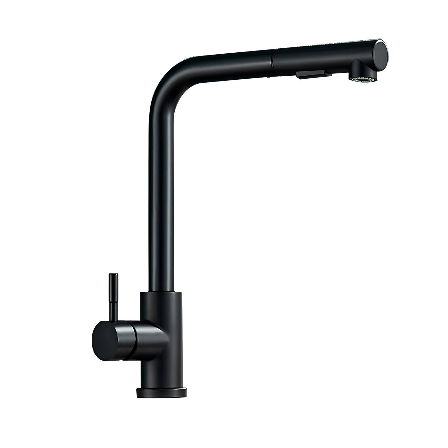 Noir Modern Matte Black Pull-Out Kitchen Faucet