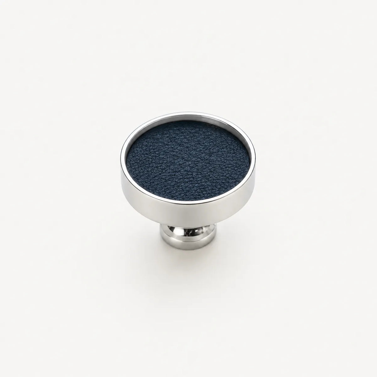Colorful Leather Cabinet Pulls and Knobs, Stainless Steel