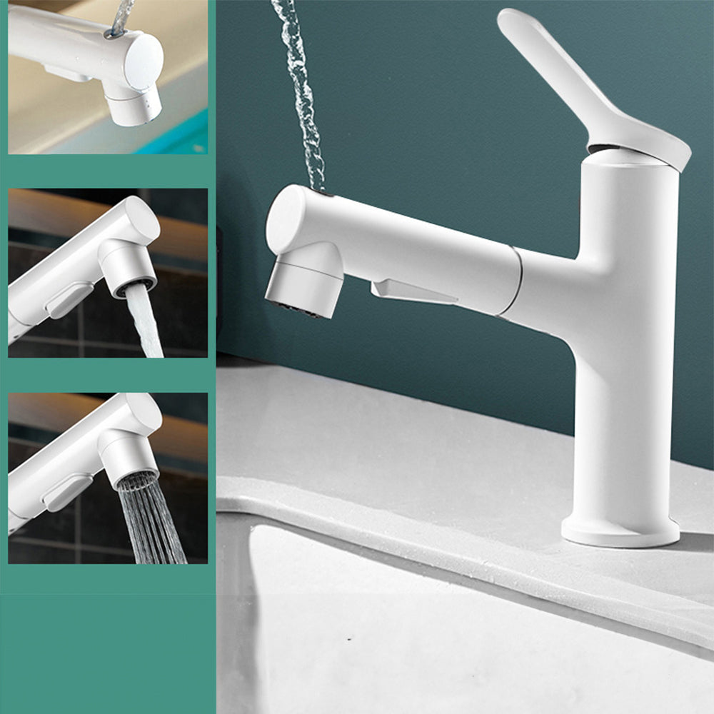 Varden Modern Cylindrical Dual-Mode Pull-Out Bathroom Sink Faucet