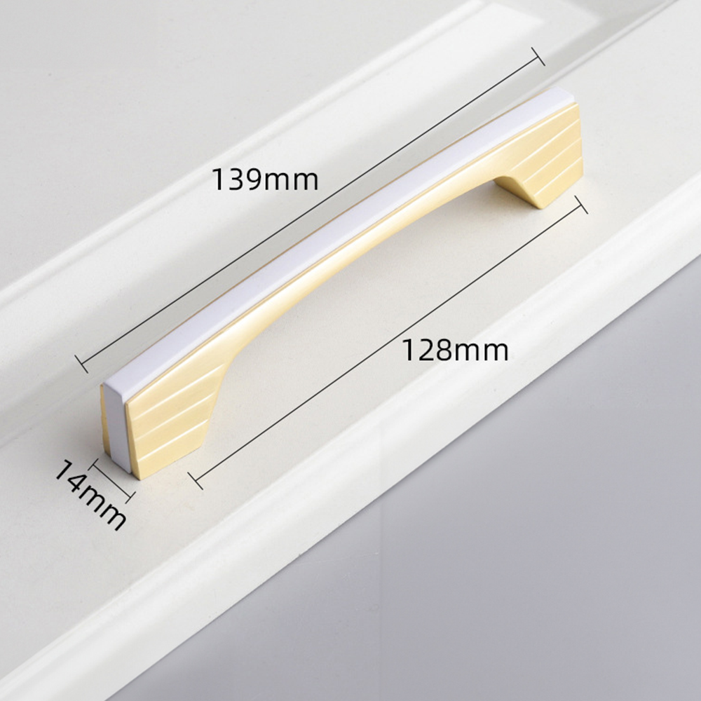 Two-Tone Flat Bar Cabinet Pulls with Flared Ends