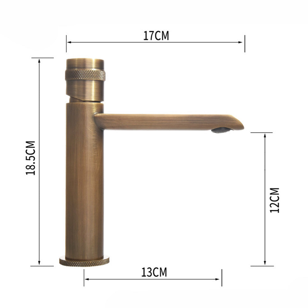 Drexon Modern Single Hole Brass Waterfall Bathroom Sink Faucet