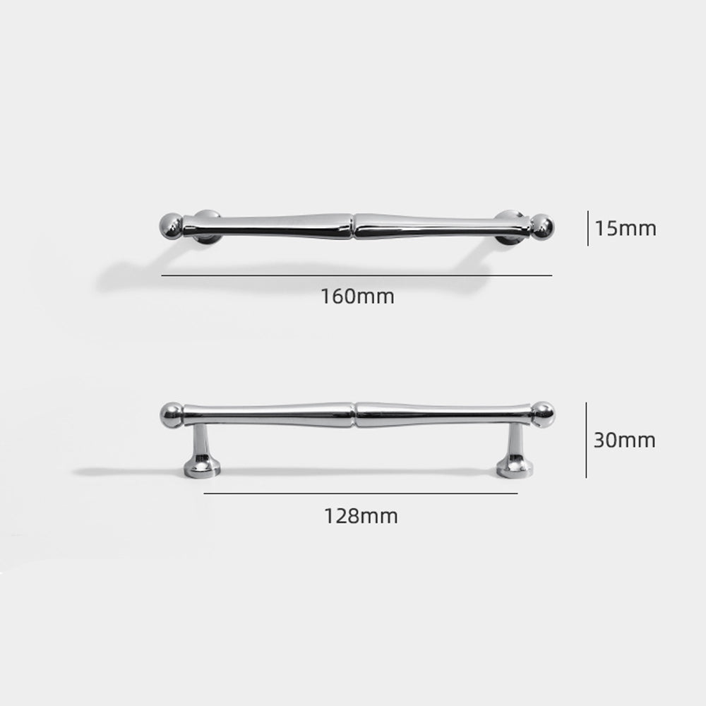 Comforsyco Chrome-Finish Brass Bar Cabinet Pulls and Drawer Handles