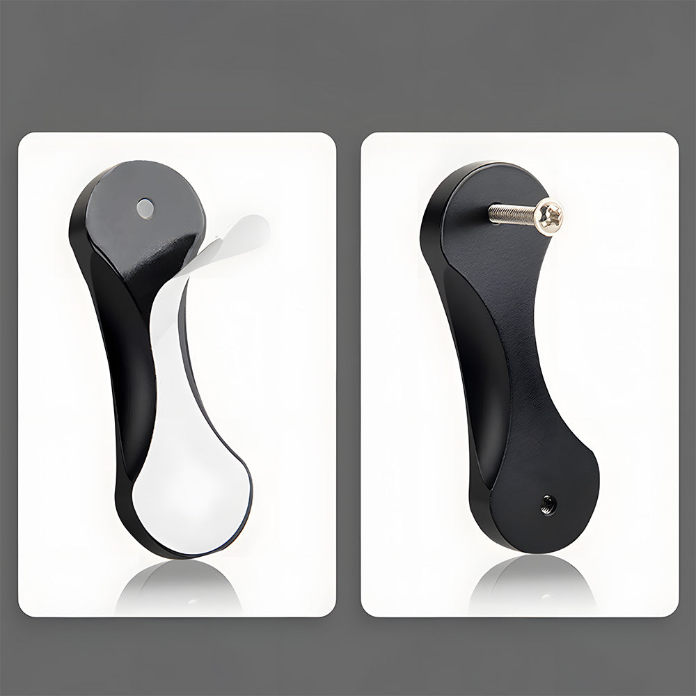 Comforsyco Curved Self-Adhesive Cabinet Pulls and Drawer Handles