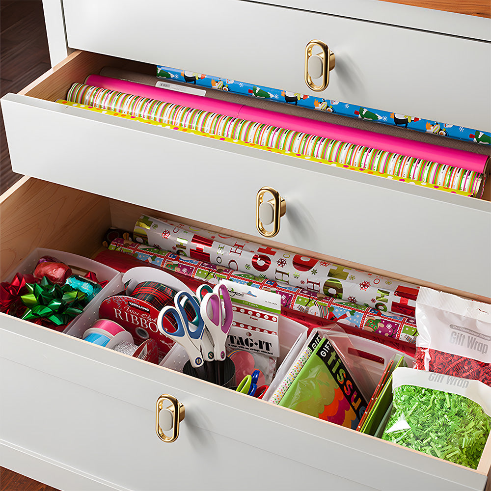 Comforsyco Gold Cabinet Pulls and Knobs with Color Insert