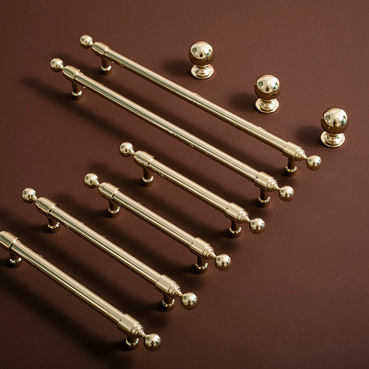 Comforsyco Long Brass Bar Gold Cabinet Handles