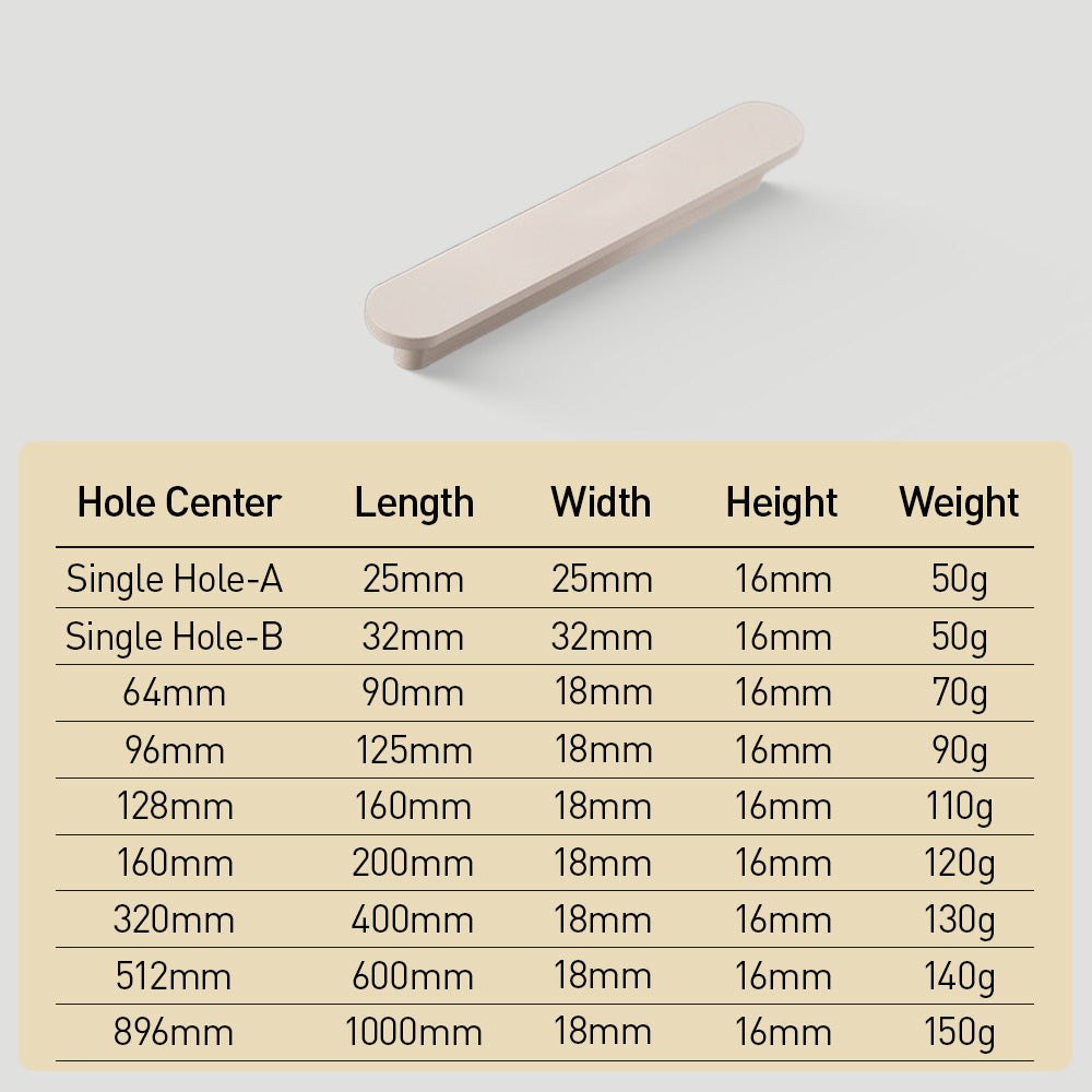 Comforsyco Minimalist Aluminum Cabinet Handles and Knobs