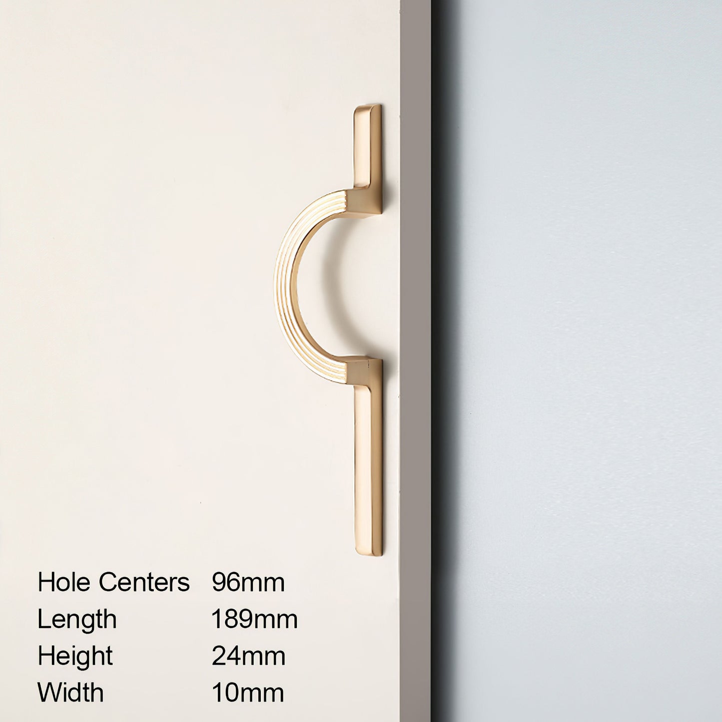 Comforsyco Modern Simple Semicircular Long Cabinet Door Pulls