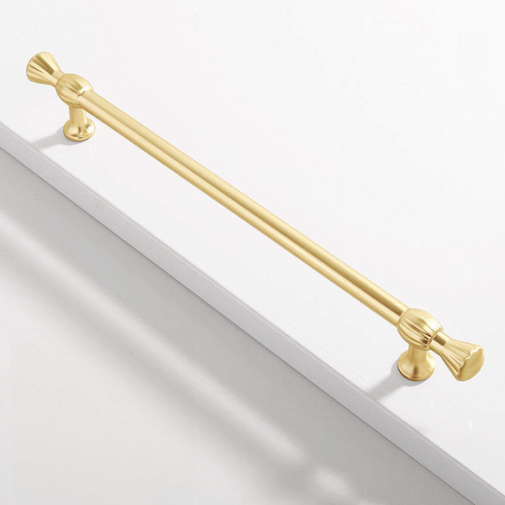 Comforsyco Nordic Gold Round Bar Cabinet Pulls