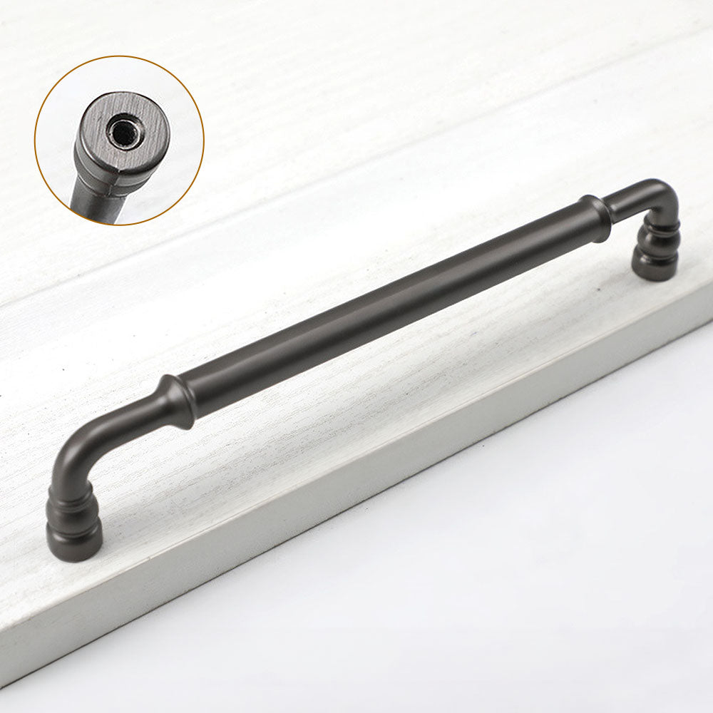 Comforsyco Round Bar Cabinet Pulls and Matching Knobs for Wardrobes