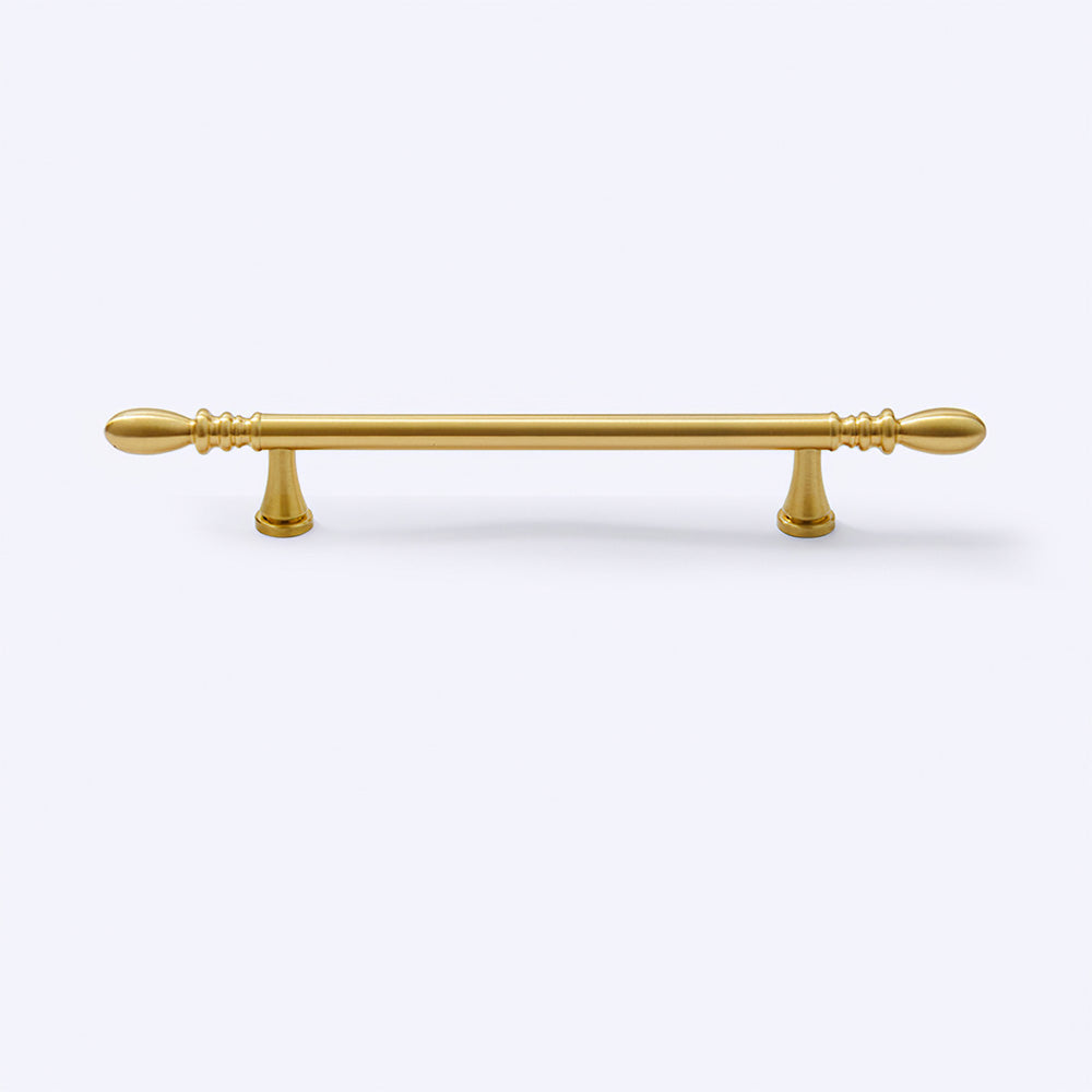 Comforsyco Solid Brass Round Bar Cabinet Pulls and Knobs