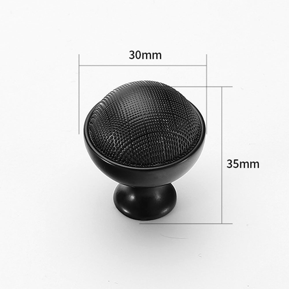 Comforsyco Textured Brass Cabinet Handles and Knobs in Gold / Black