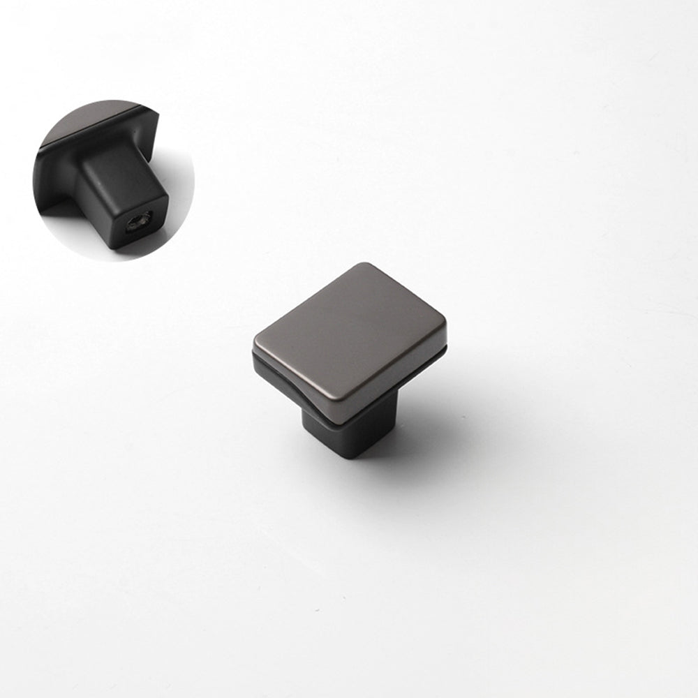 Comforsyco Two-Tone Slim Bar Cabinet Handles and Knobs for Wardrobes