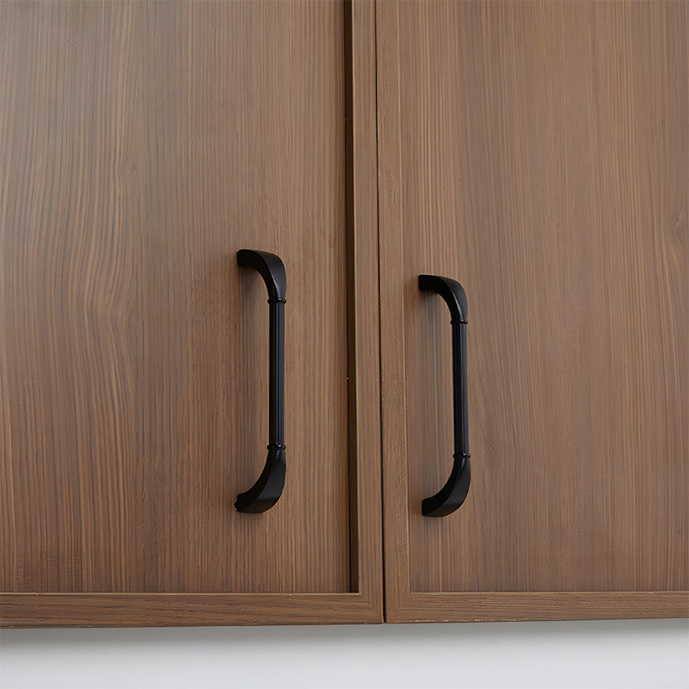 Fluted Solid Brass Cabinet Pulls for Kitchens