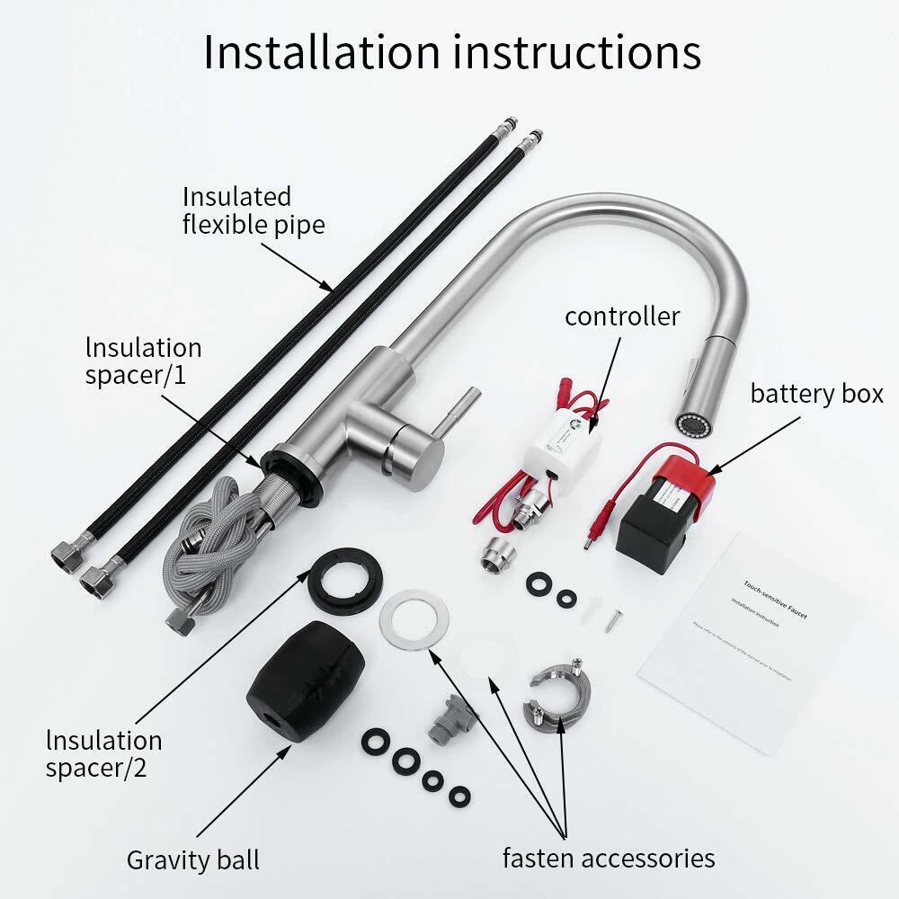 Senso Touch-Activated Pull-Down Kitchen Faucet