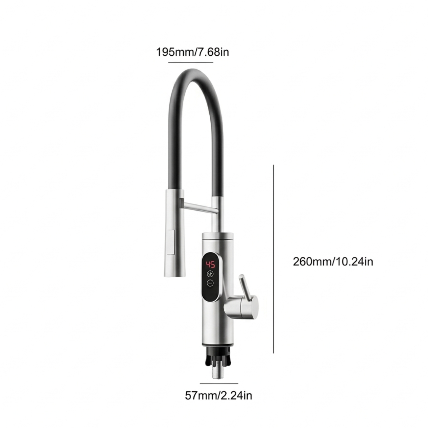 Thermora 220V Instant Hot Water Faucet with Digital Display