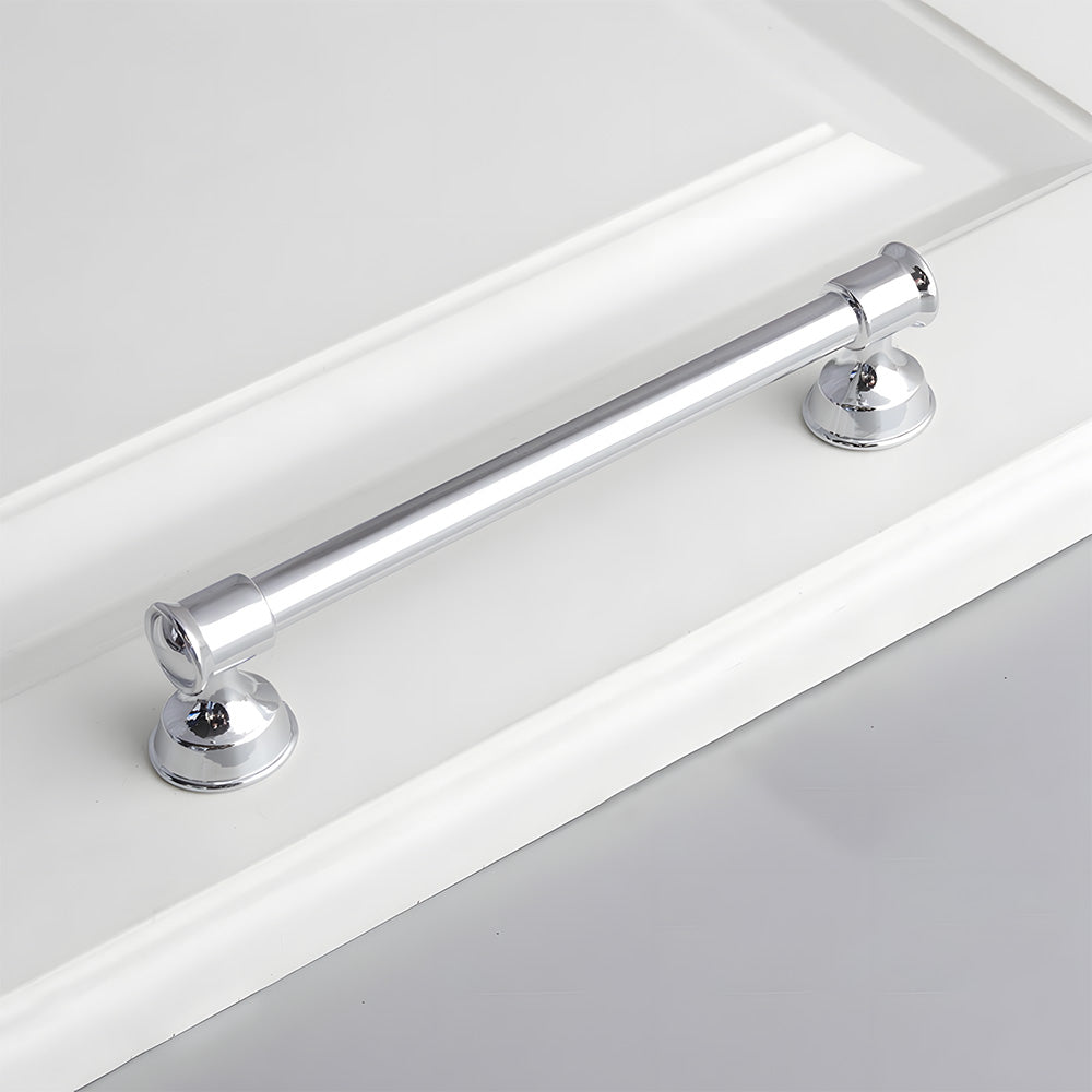 Classic Round Bar Cabinet Pulls with Flared Ends