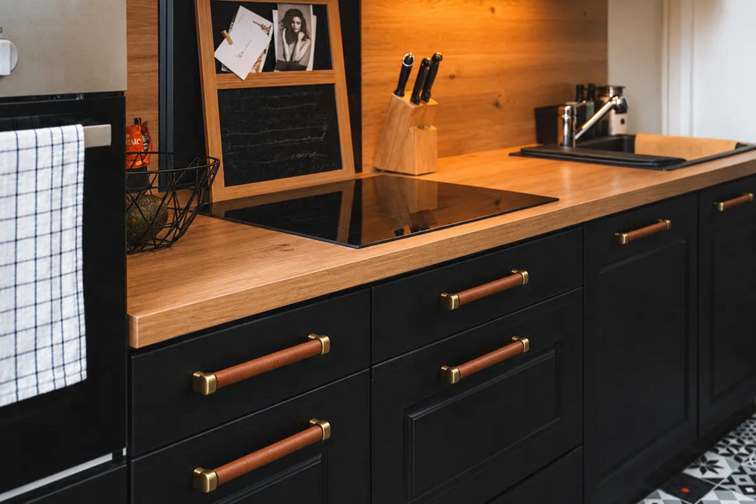 Do Leather Cabinet Pulls Get Dirty in a Kitchen?