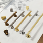 Textured Round Bar Cabinet Handles and Knobs