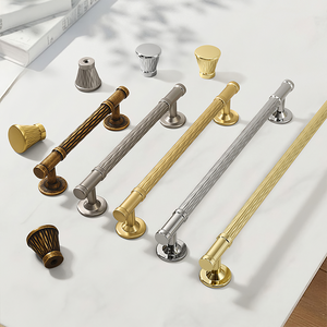 Textured Round Bar Cabinet Handles and Knobs