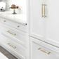 Vintage Turned Brass Cabinet Pulls and Knobs for Wardrobes