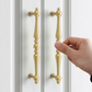 Vintage Turned Brass Cabinet Pulls and Knobs for Wardrobes