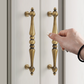 Vintage Turned Brass Cabinet Pulls and Knobs for Wardrobes