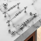 Vintage Turned Brass Cabinet Pulls and Knobs for Wardrobes