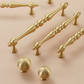 Vintage Turned Brass Cabinet Pulls and Knobs for Wardrobes