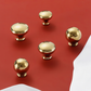 Vintage Turned Brass Cabinet Pulls and Knobs for Wardrobes