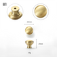 Vintage Turned Brass Cabinet Pulls and Knobs for Wardrobes