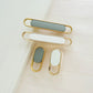 Two-Tone Cabinet Pull Handles and Matching Knobs