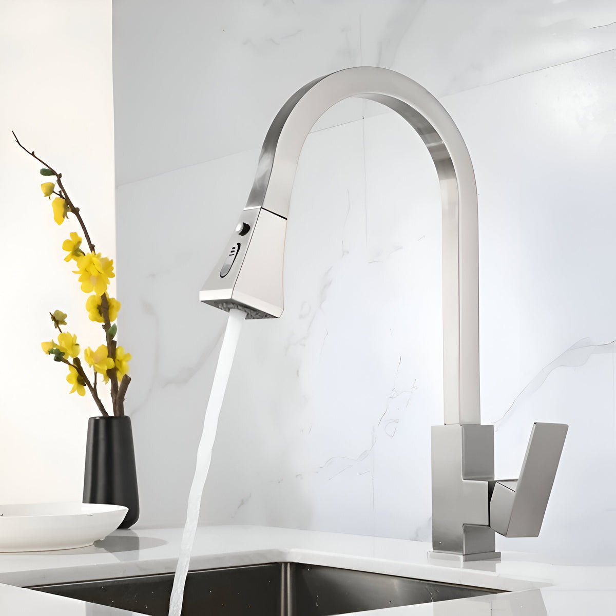 Luma Pull-Out Kitchen Faucet with Dual-Function Sprayer