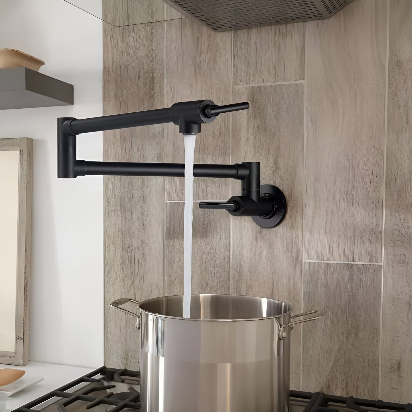 Arlo Wall-Mounted Folding Pot Filler Kitchen Faucet