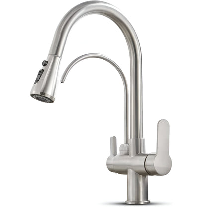 Vera 3-Way Filter Kitchen Faucet with Pull-Down Sprayer