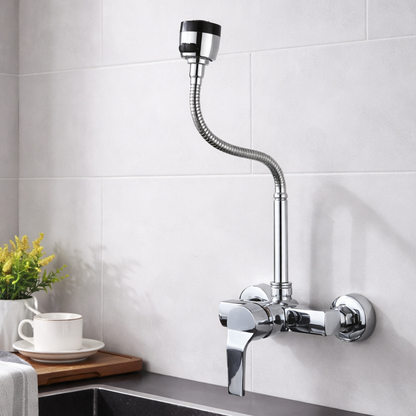 Reno Dual Hole Wall Mount Kitchen Sink Faucet