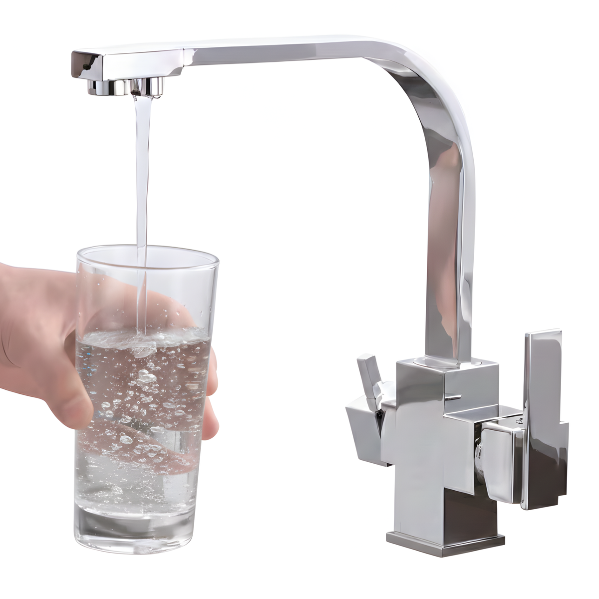 Livia Three-Way Kitchen Faucet with Filter Tap Reverse Osmosis Compatible