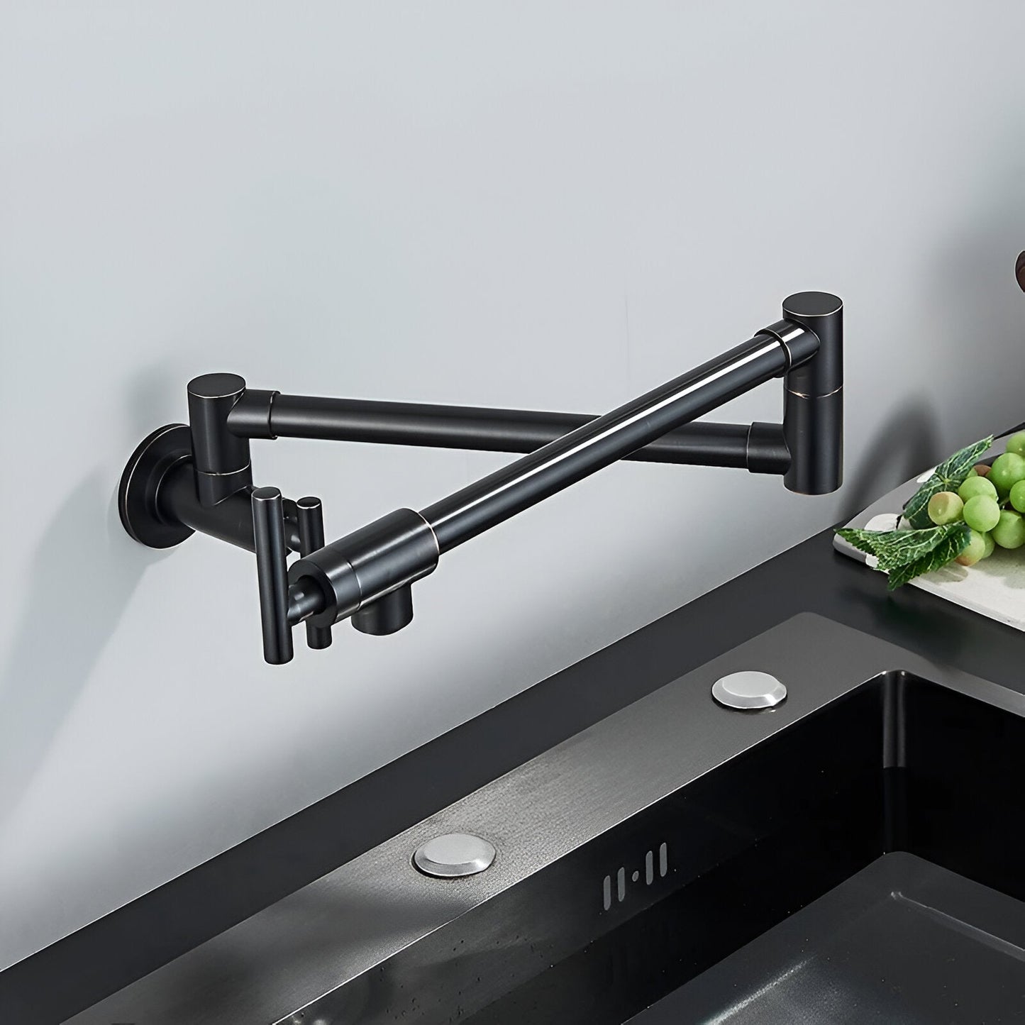 Arlo Wall-Mounted Folding Pot Filler Kitchen Faucet