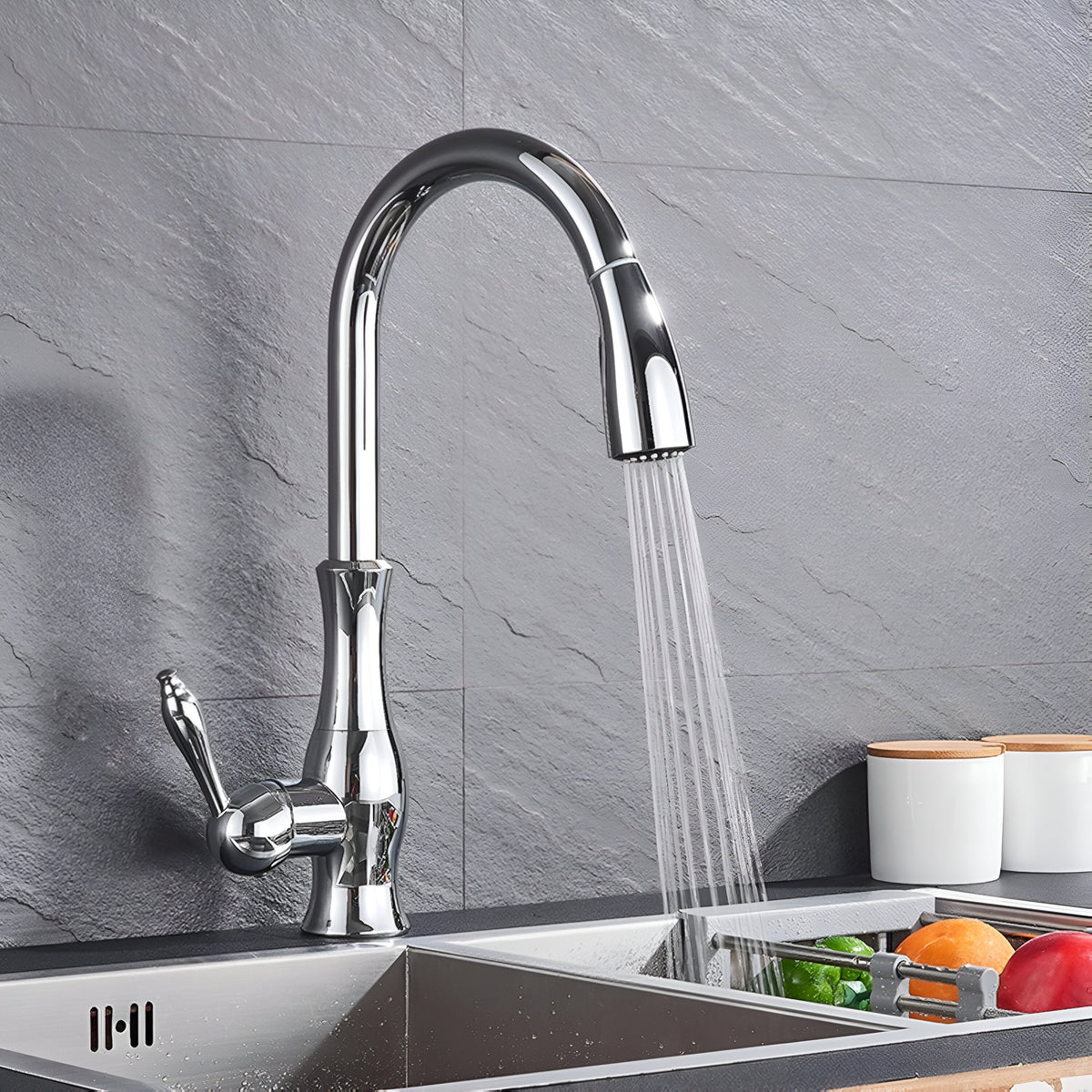 Aurea Luxury Polished Gold Kitchen Faucet