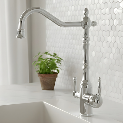 Celia 3-Way Filter Kitchen Faucet with Dual Handles
