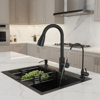 Onyx 22" Kitchen Sink System with Pull-Out Faucet