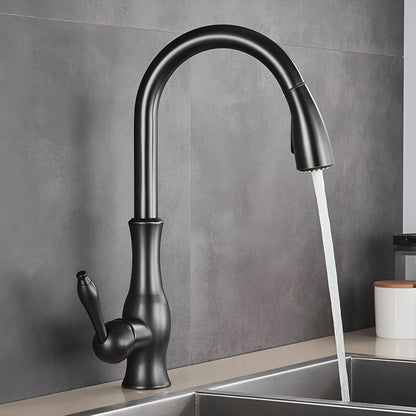 Aurea Luxury Polished Gold Kitchen Faucet
