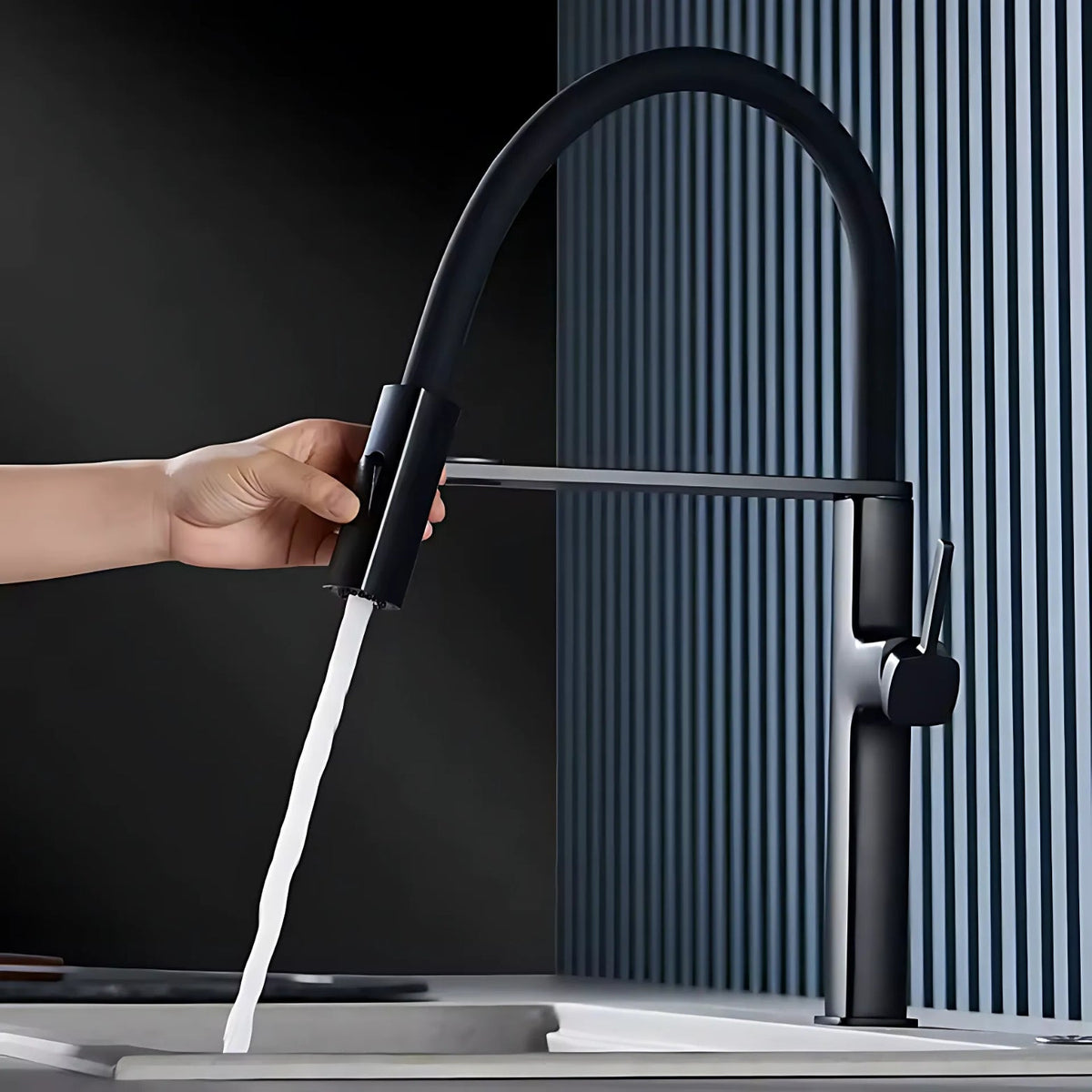 Vale Premium Luxury Design Pull-Down Kitchen Faucet