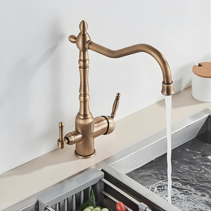 Celia 3-Way Filter Kitchen Faucet with Dual Handles