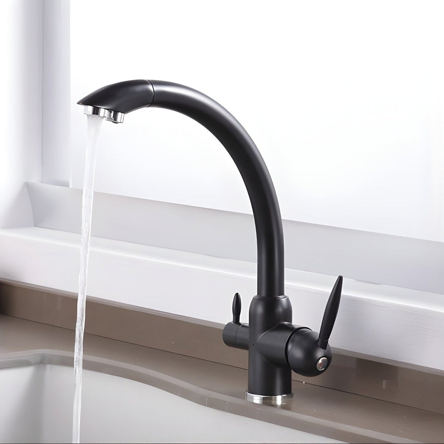 Sora 3-Way Kitchen Faucet with Pull-Out Sprayer