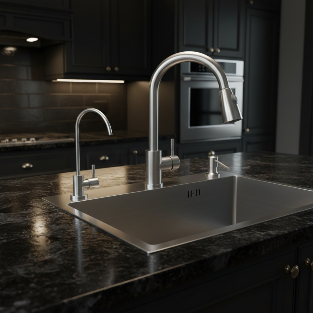 Onyx 22" Kitchen Sink System with Pull-Out Faucet