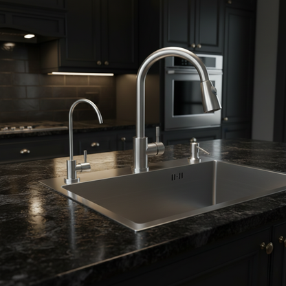 Onyx 22" Kitchen Sink System with Pull-Out Faucet