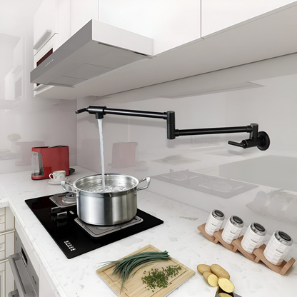Arlo Wall-Mounted Folding Pot Filler Kitchen Faucet