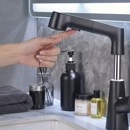 Astra Pull-Out Lift Faucet 360° Rotatable Stainless Steel Sink Mixer