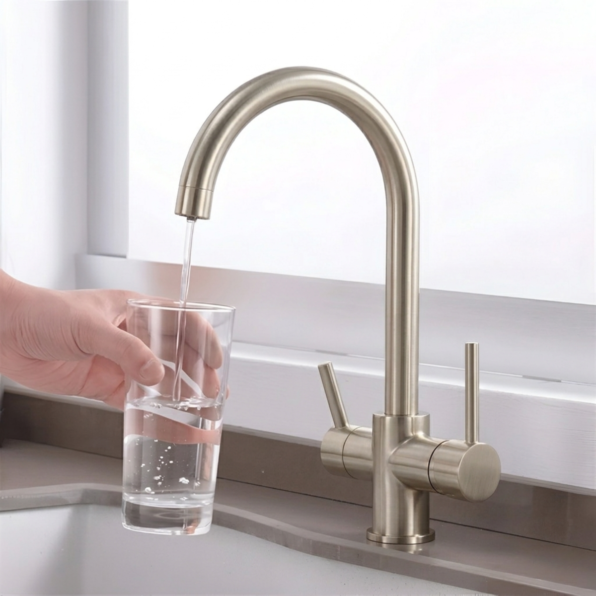 Clara 3-Way Filtered Drinking Water Kitchen Faucet