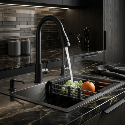 Onyx 22" Kitchen Sink System with Pull-Out Faucet